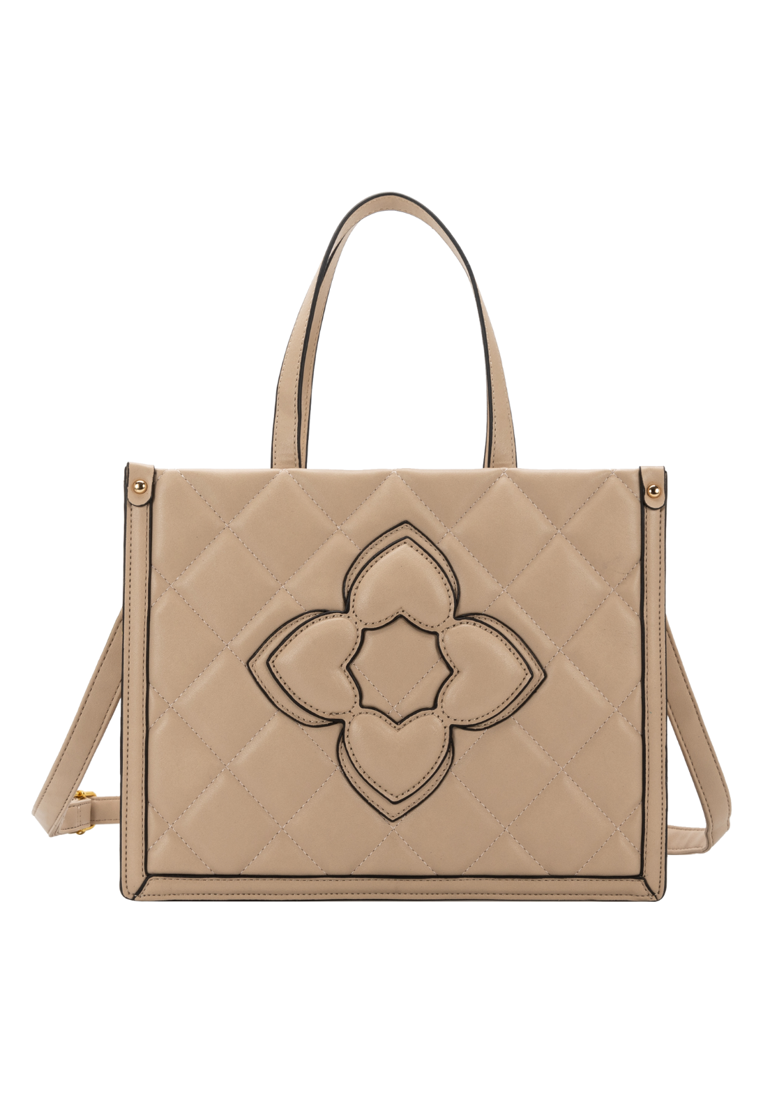 Lennas Shopper Bag Tiracolo Bolsa de Mao e Transversal Feminina Bege B082