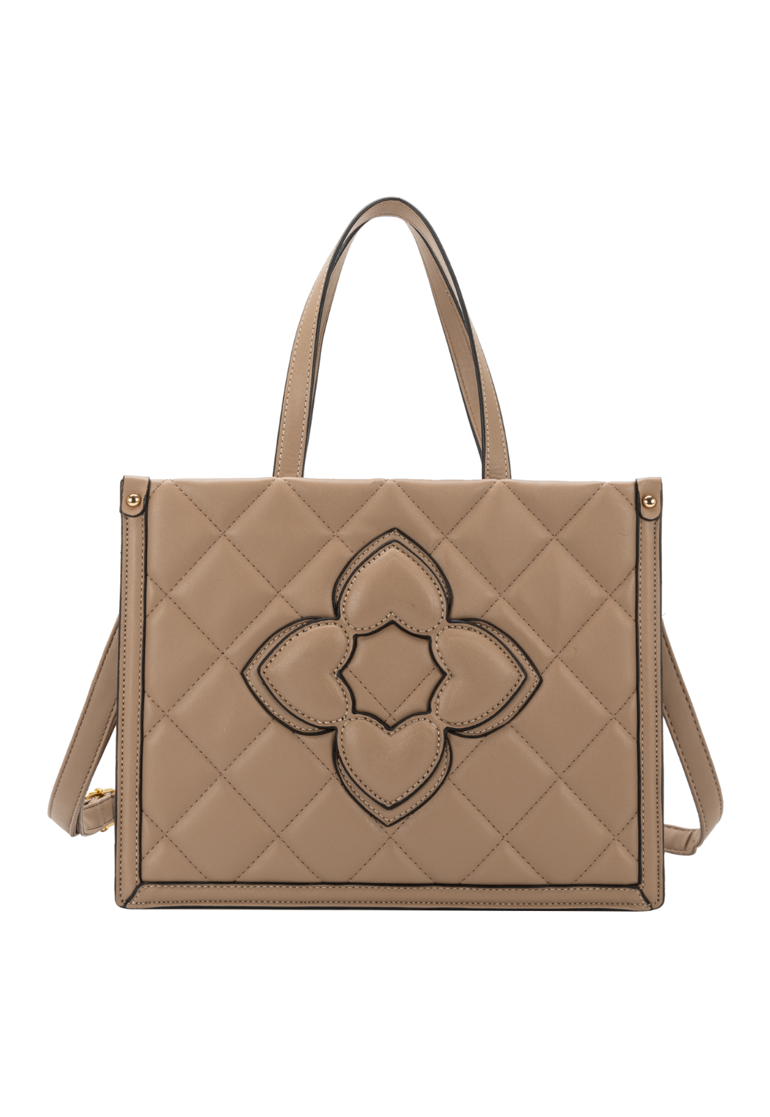 Lennas Shopper Bag Tiracolo Bolsa de Mao e Transversal Feminina Caqui B082