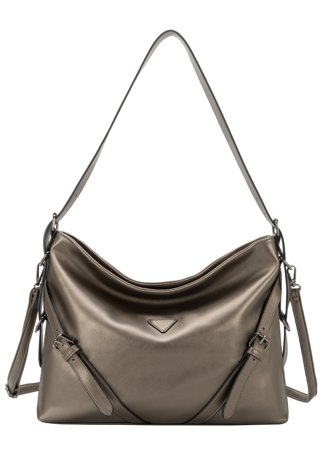 Lennas Hobo Bag Bolsa Transversal e de Ombro Tamanho Grande Fashion Ouro Velho B085