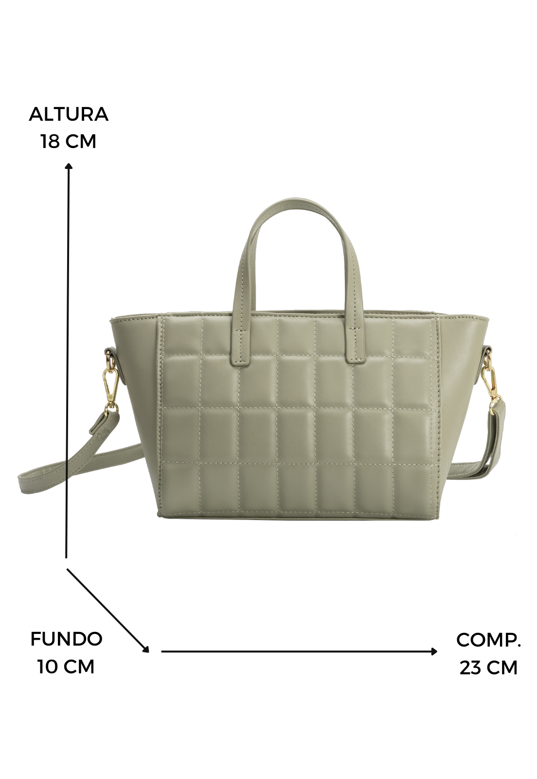 Lennas Bolsa Transversal Mini Shopper Bag Tiracolo Verde B084 Verde 2