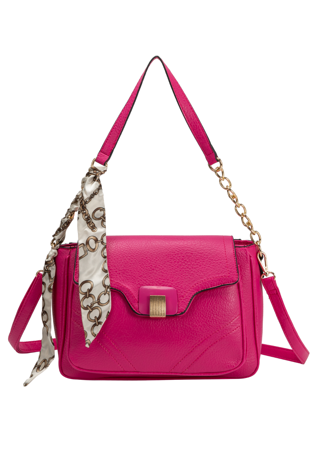 Lennas Bolsa Transversal e de Ombro Feminina Estilo Casual Rosa B081