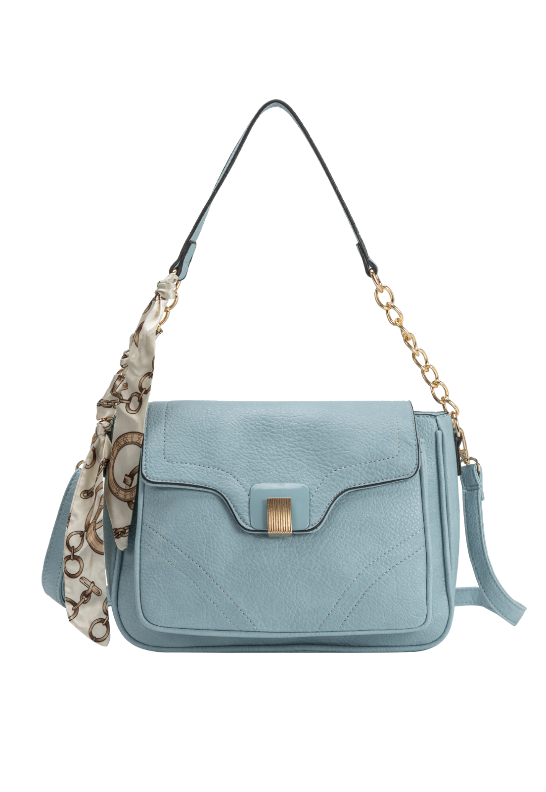 Lennas Bolsa Transversal e de Ombro Feminina Estilo Casual Azul B081