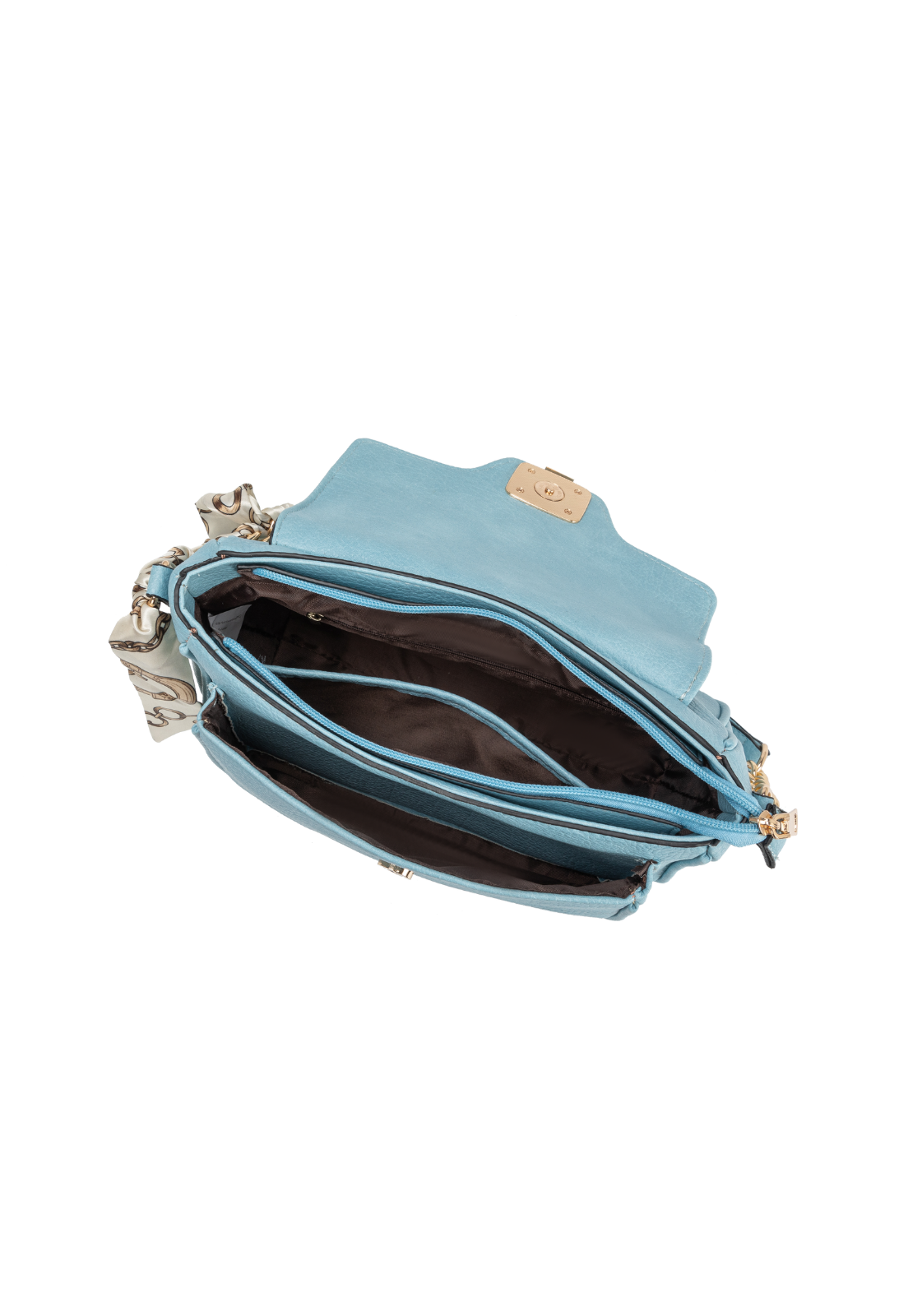 Lennas Bolsa Transversal e de Ombro Feminina Estilo Casual Azul B081 Azul 3