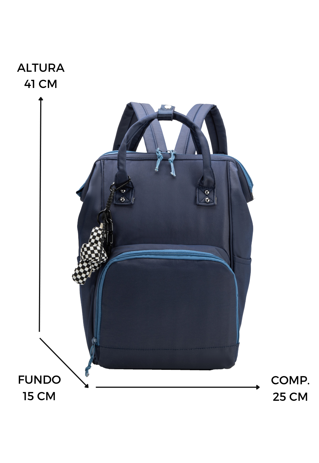 Lennas Mochila Bolsa Maternidade Multifuncional Azul B086