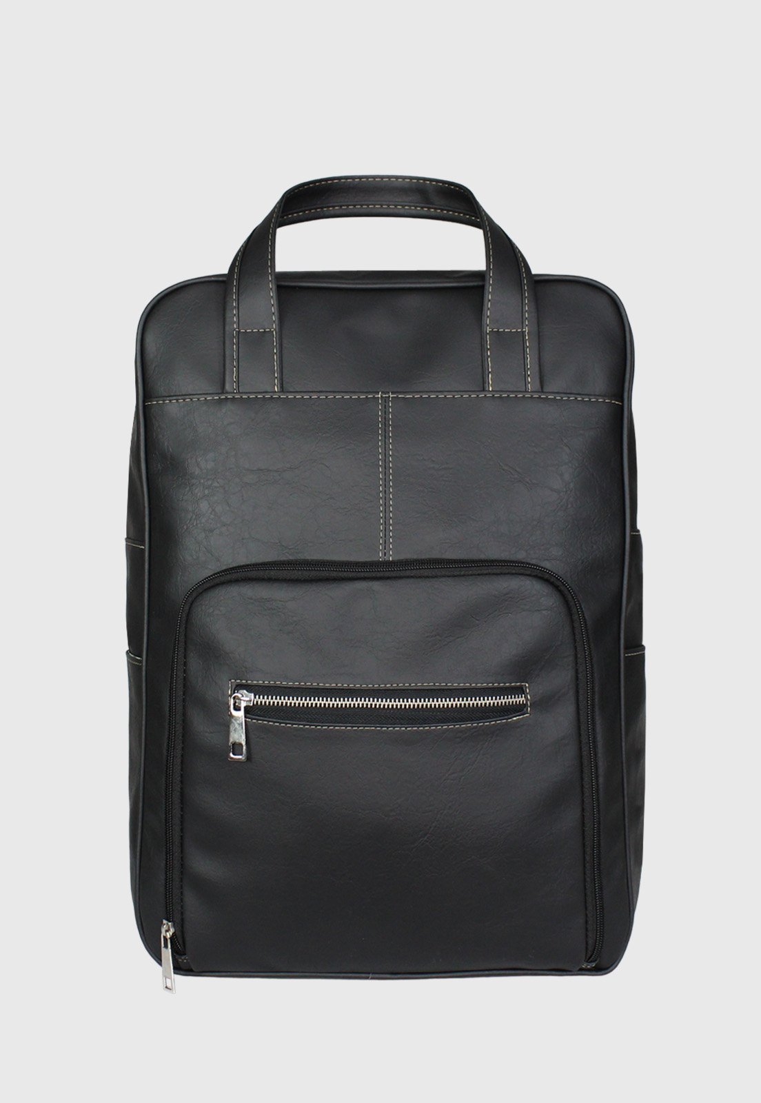 Lennas Bolsa Mochila Executiva Tamanho Grande Comporta Notebook Preta LE14