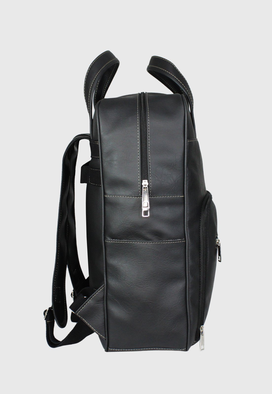 Lennas Bolsa Mochila Executiva Tamanho Grande Comporta Notebook Preta LE14 Preto 3