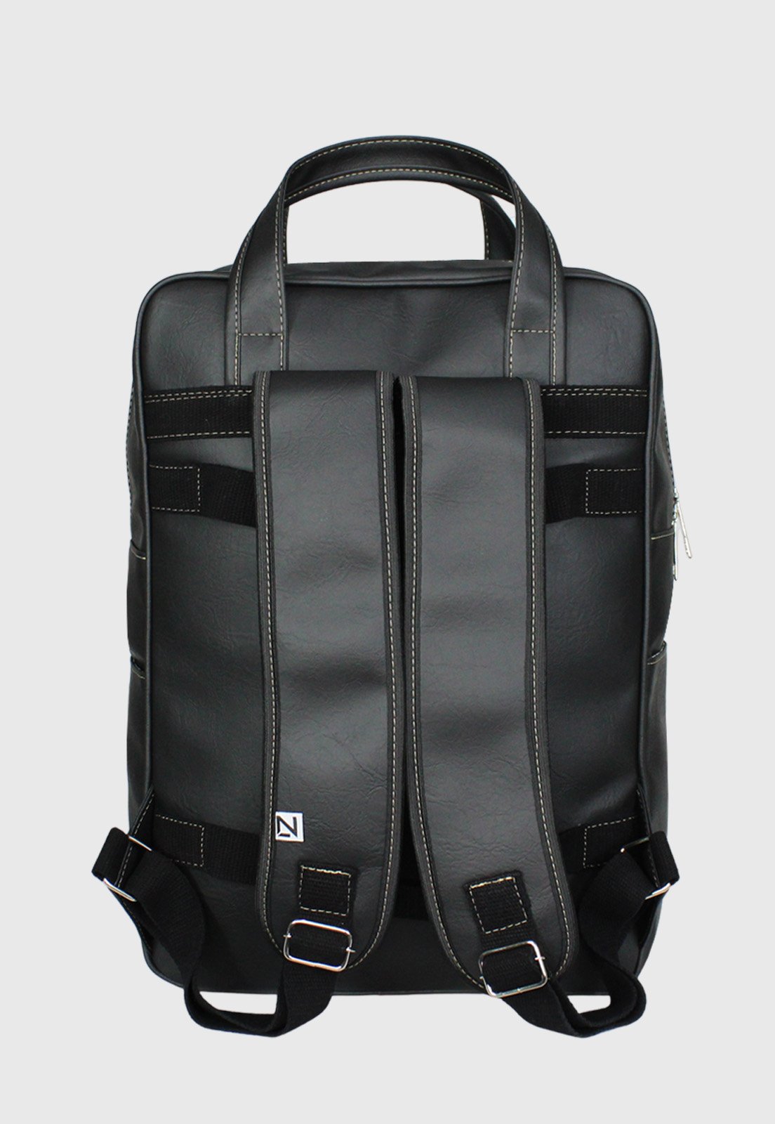 Lennas Bolsa Mochila Executiva Tamanho Grande Comporta Notebook Preta LE14 Preto 4