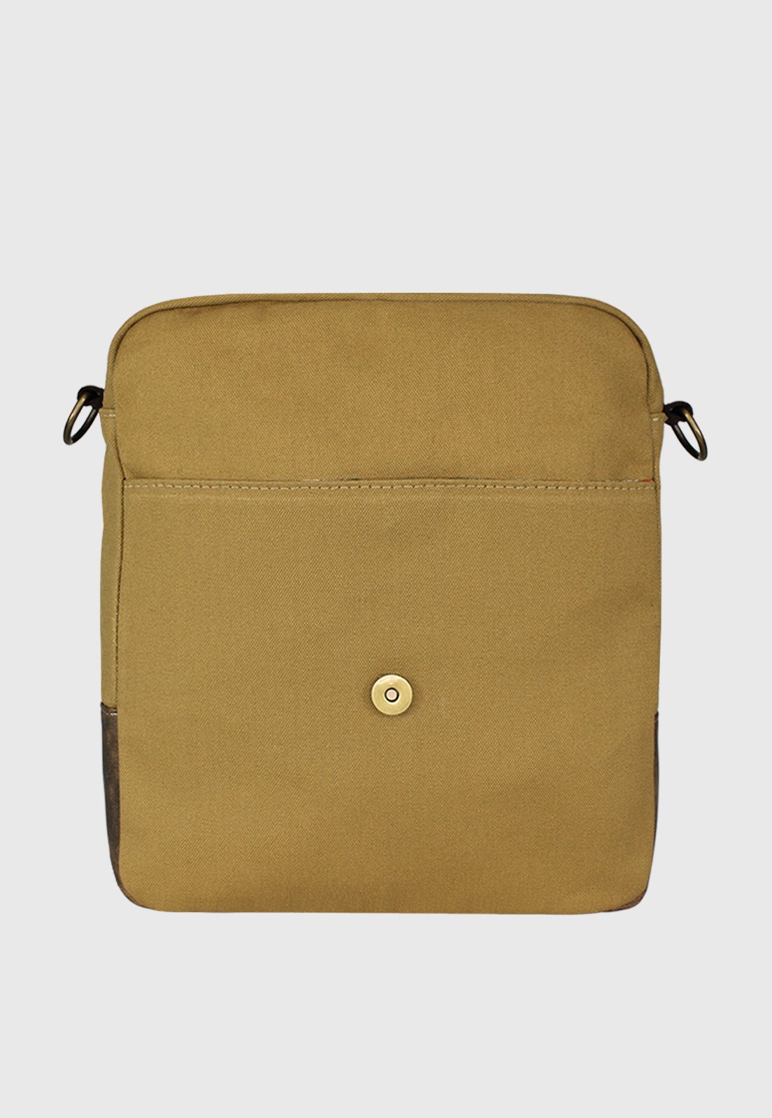 Lennas Bolsa Transversal de Lona Com Estilo Retro Vintage Caqui LE15 Marrom 5