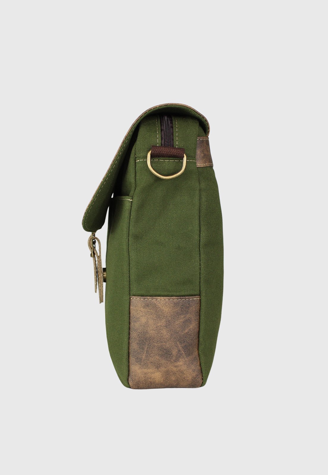 Lennas Bolsa Transversal de Lona Com Estilo Retro Vintage Verde LE15 Verde 4