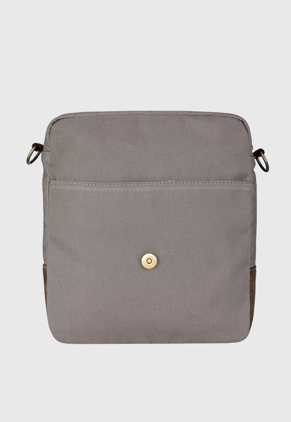 Lennas Bolsa Transversal de Lona Com Estilo Retro Vintage Cinza LE15 Cinza 5