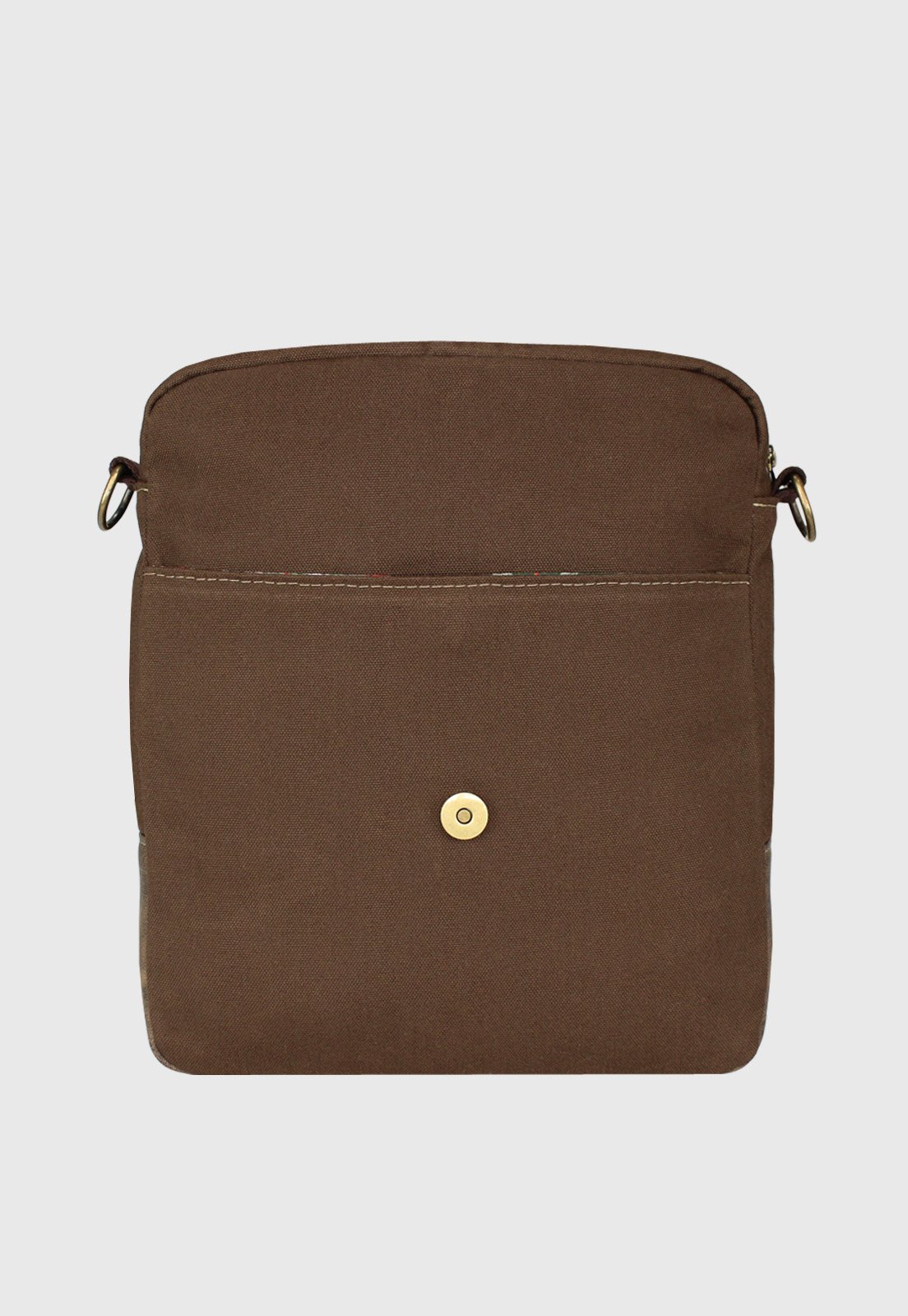 Lennas Bolsa Transversal de Lona Com Estilo Retro Vintage Marrom LE15 Marrom 5