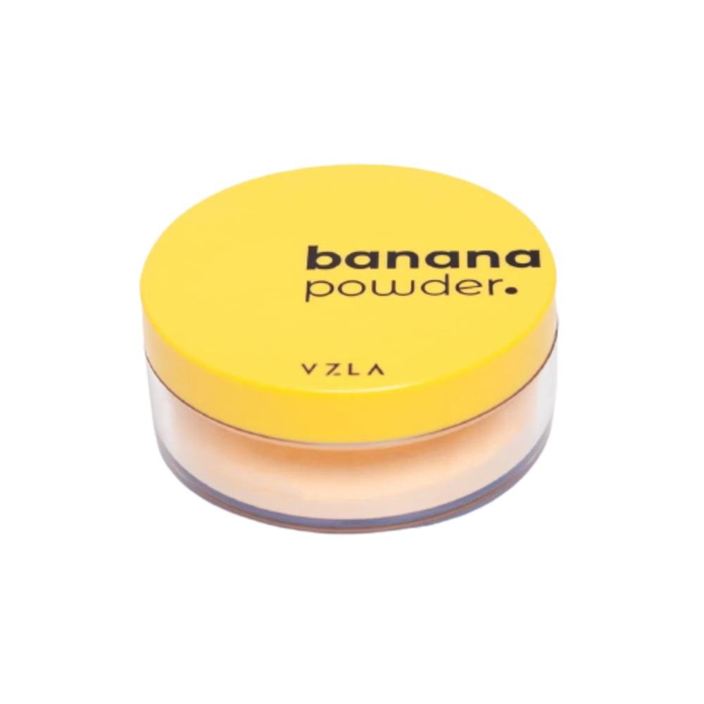 Base de maquiagem em pó Vizzela Pó Solto Pó Facial Banana Fixador Powder Bege 1