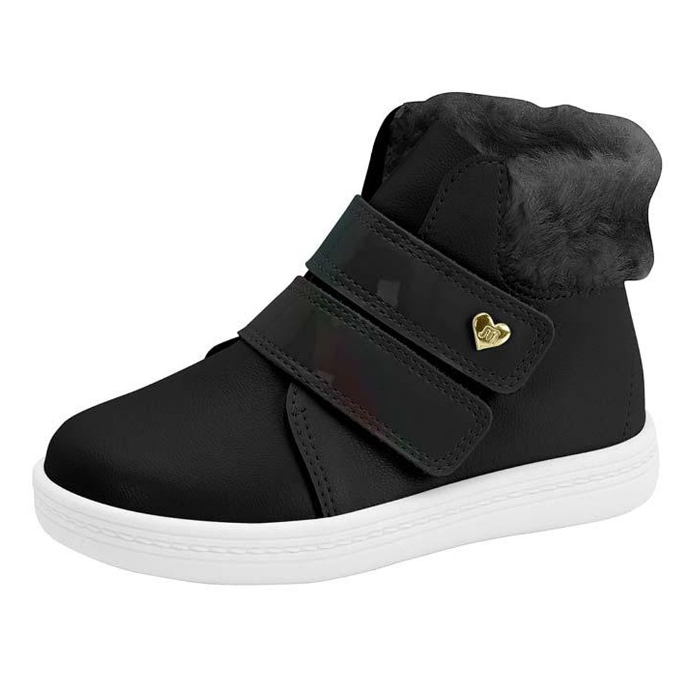 Tênis Infantil Feminino Cano Médio Preto Molekinha 2127.206 Preto 2