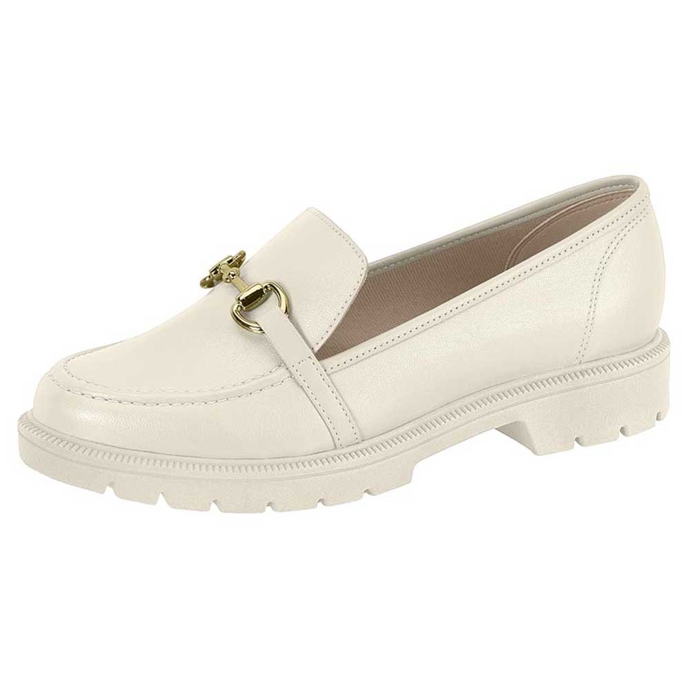 Mocassim Loafer Feminino Tratorado Napa Branco Off Beira Rio 4283.104 Branco 2