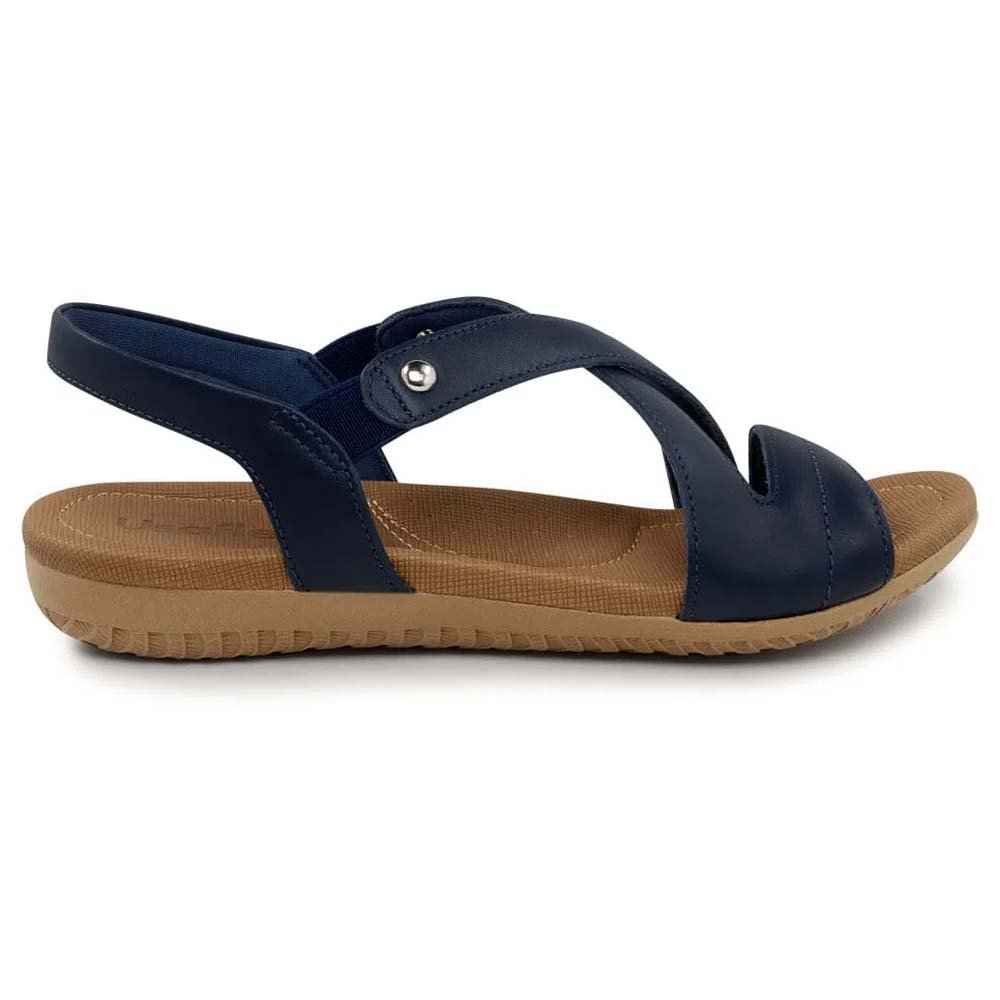 Sandália Rasteira Feminina Elástico New Blue Usaflex R18041 Azul 1
