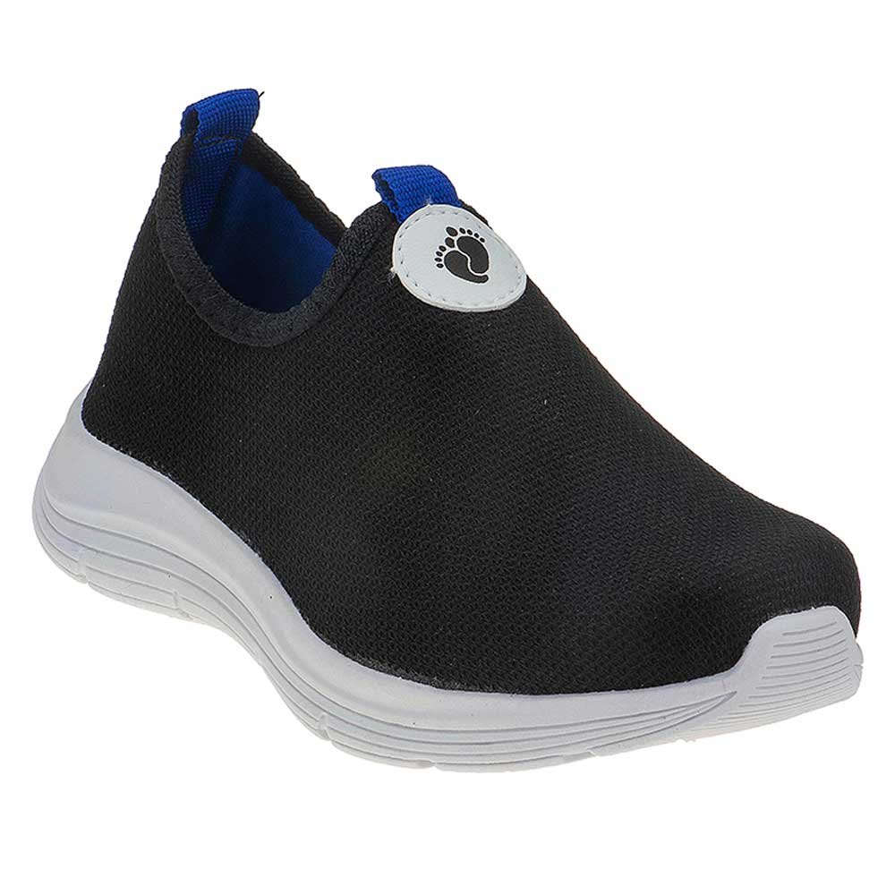 Tênis Infantil Masculino Street Slip On Preto Azul Unipasso 113-01-398 Preto 1