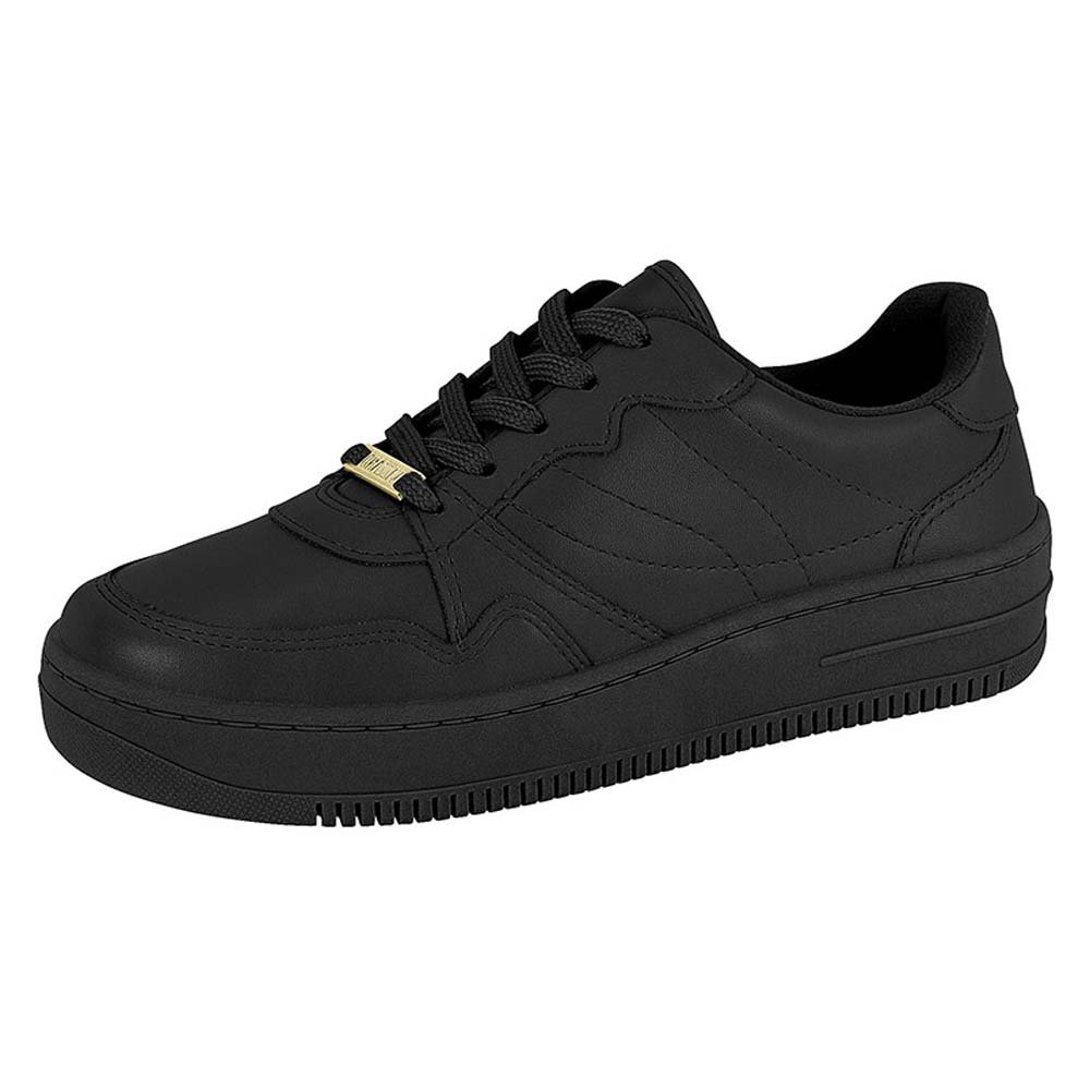 Tênis Feminino Casual Pelica Preto Vizzano 1389.101 Preto 2