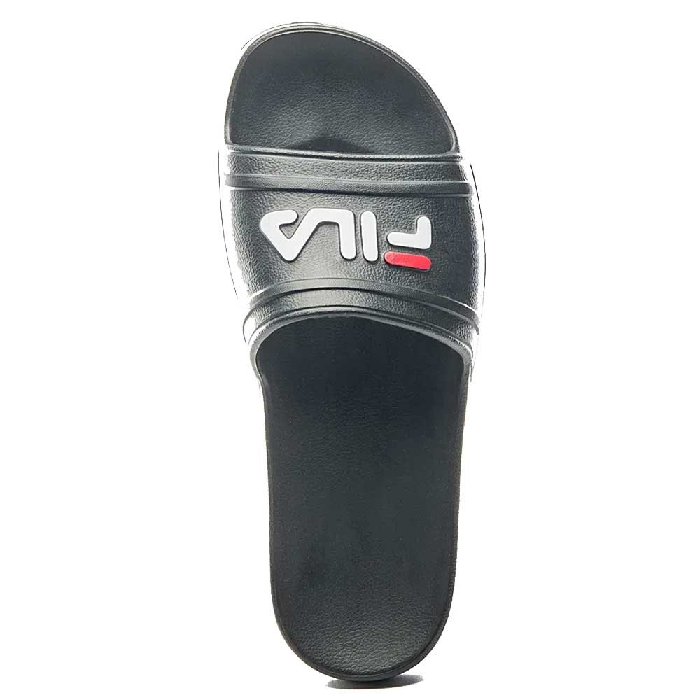 Chinelo Feminino Sleek Slide Preto Branco Vermelho Fila F02SD00011-397 Preto 5