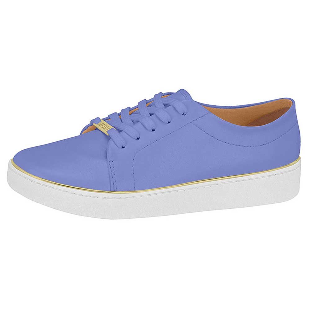 Tênis Feminino Casual Pelica Violeta Vizzano 1214.105 Azul 2