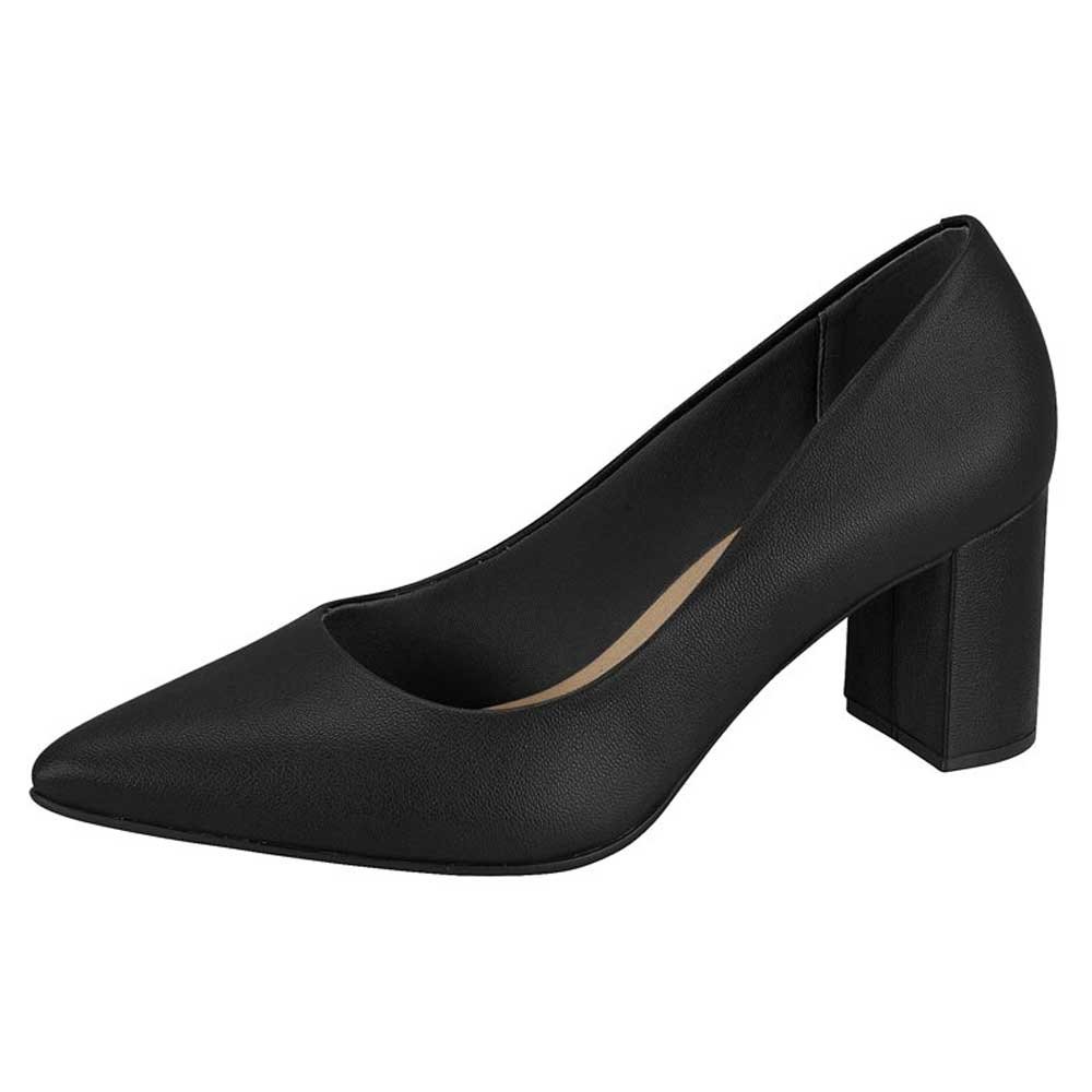 Scarpin Feminino Salto Grosso Napa Preto Beira Rio 4241.200 Preto 2