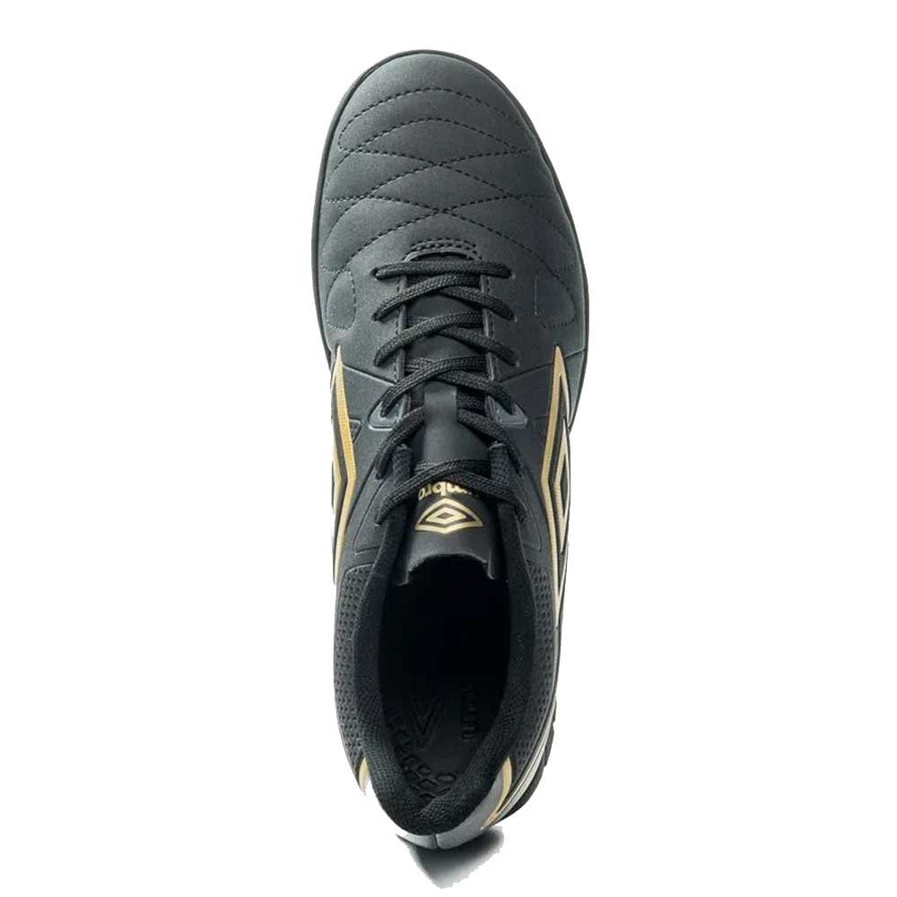 Chuteira Masculina Society Attak Eternal Preto Dourado Umbro U01FB072-198 Preto 3