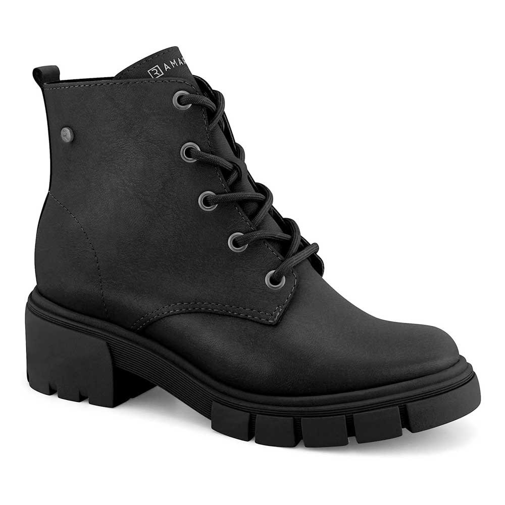 Bota Coturno Feminino Tratorado Preto Ramarim 2311121-0006 Preto 1