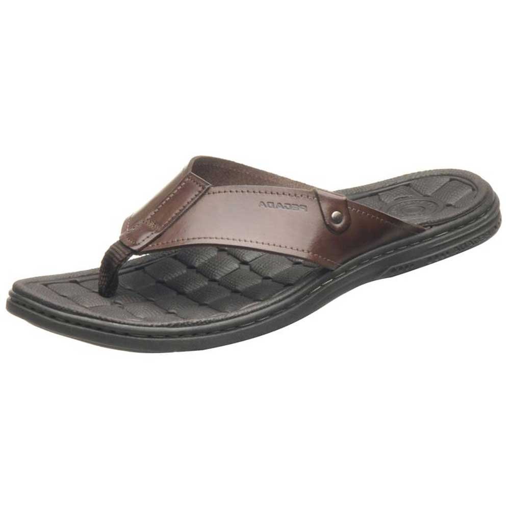 Chinelo Masculino Couro Pinhão Pegada 131281-01 Marrom 2