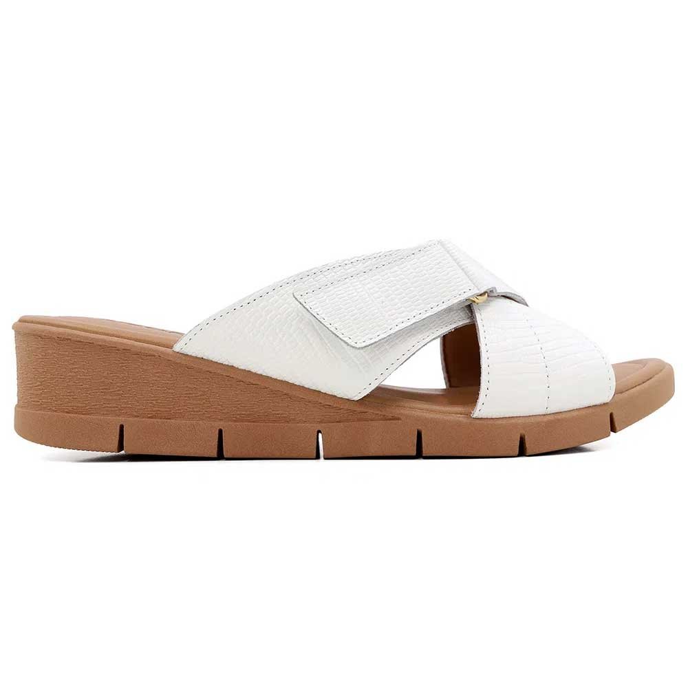 Tamanco Feminino Anabela Branco Usaflex AA1014