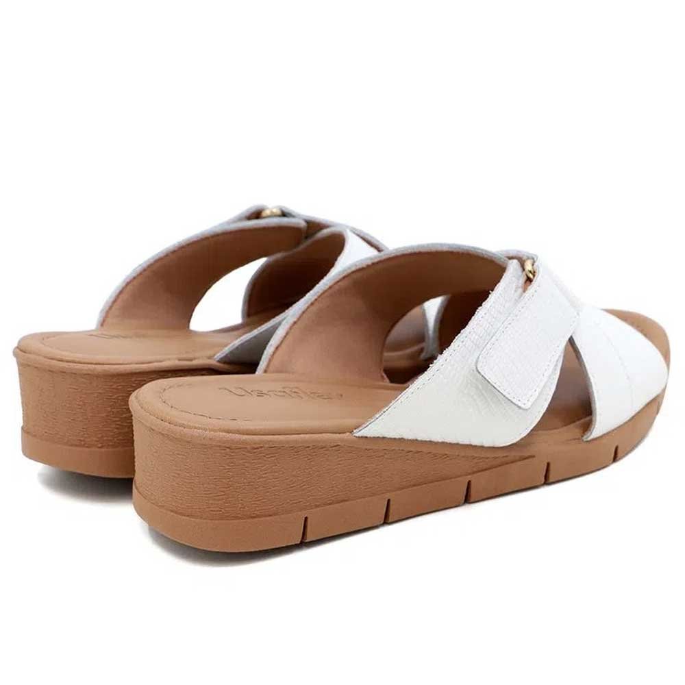 Tamanco Feminino Anabela Branco Usaflex AA1014 Branco 3