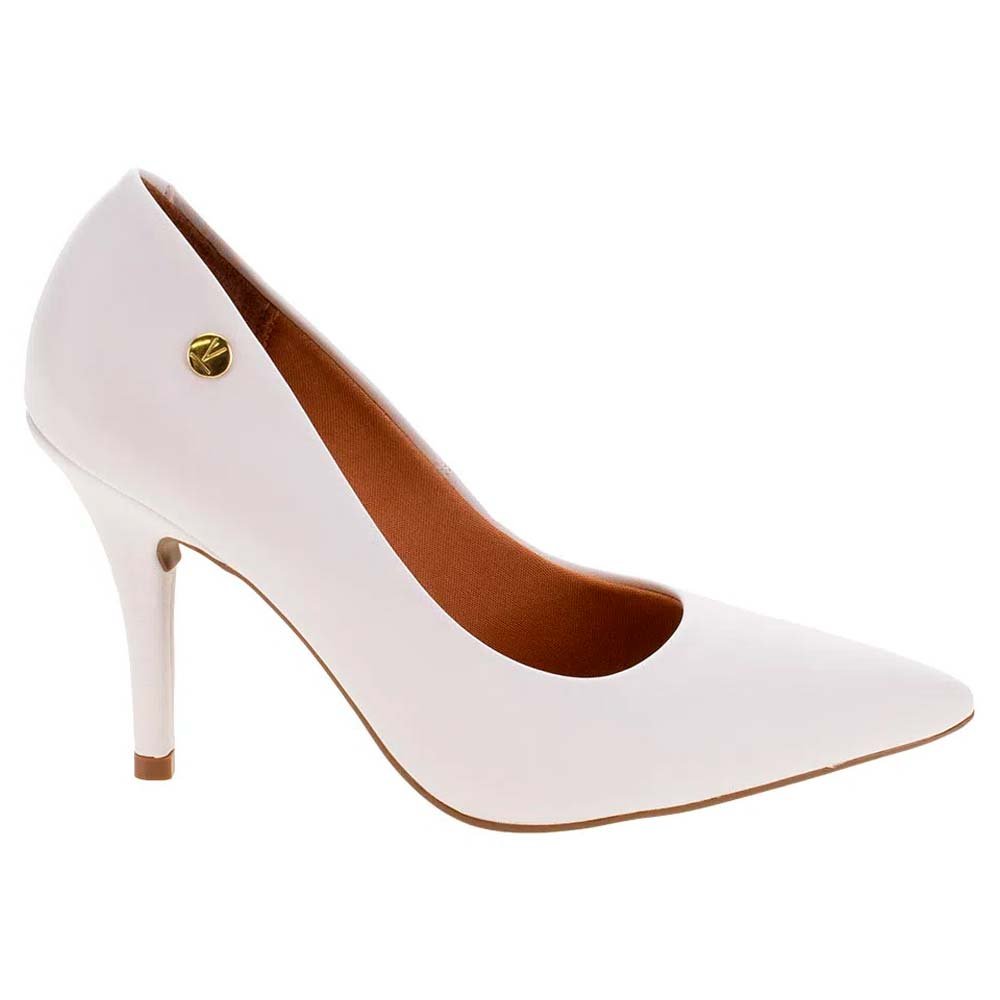 Scarpin Feminino Salto Alto Pelica Branco Vizzano 1184.1101 Branco 1