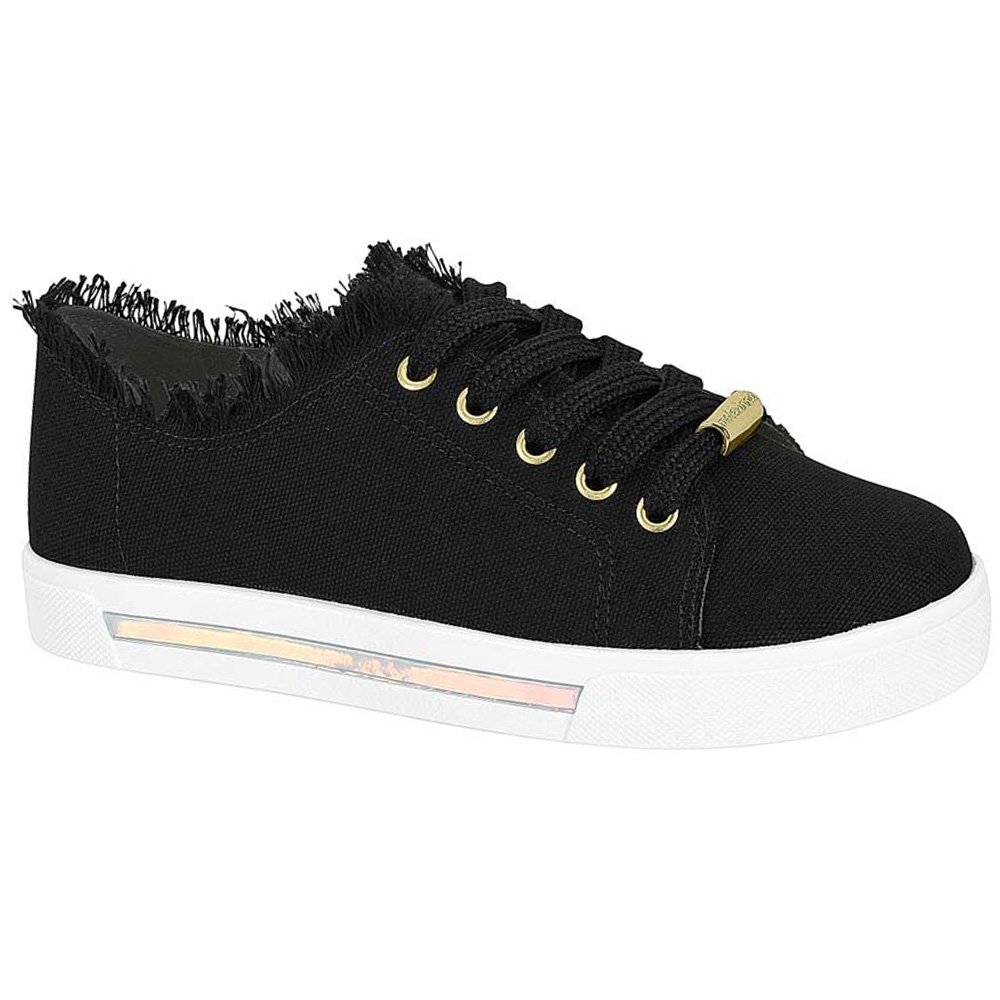 Tênis Infantil Feminino Lona Preto Molekinha 2524.331 Preto 1