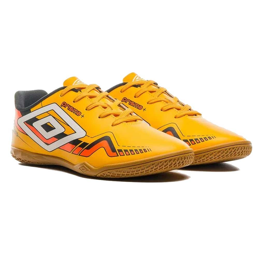 Chuteira Masculina Futsal Prisma Amarelo Branco Laranja Umbro U01FB00144-626 Amarelo 4