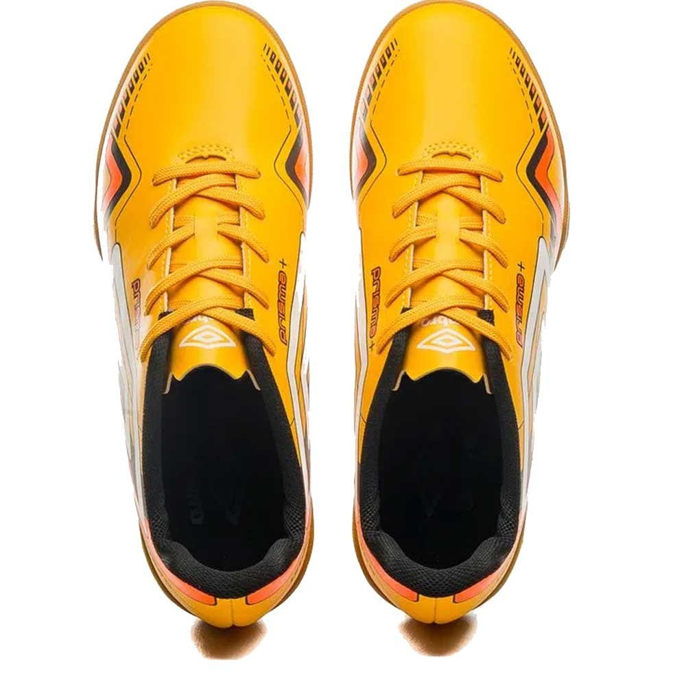 Chuteira Masculina Futsal Prisma Amarelo Branco Laranja Umbro U01FB00144-626 Amarelo 6