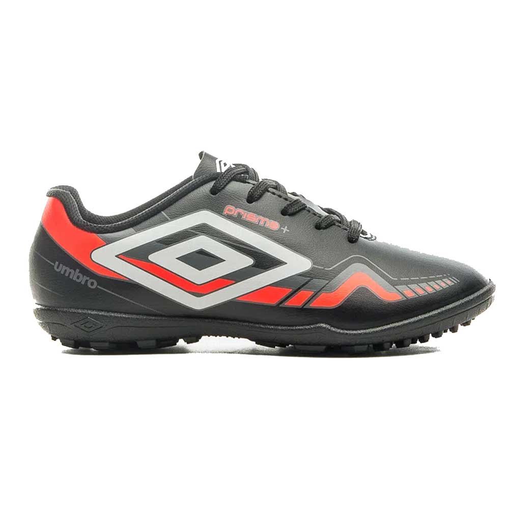 Chuteira Masculina Society Prisma Preto Branco Coral Umbro U01FB00143-120