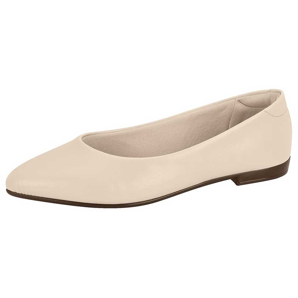 Sapatilha Feminina Bico Fino Napa Creme Beira Rio 4136.395 Bege 2