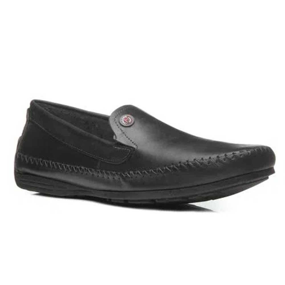 Mocassim Masculino Plus Size Couro Preto Pegada 540771-04 Preto 3