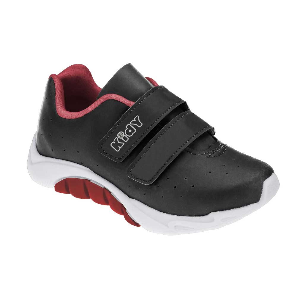 Tênis Infantil Unissex Mais Preto Vermelho Kidy 168-0228 Preto 1