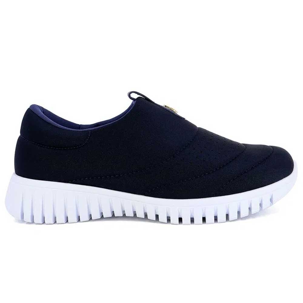 Tênis Feminino Slip On Elastano New Blue Usaflex AE2229