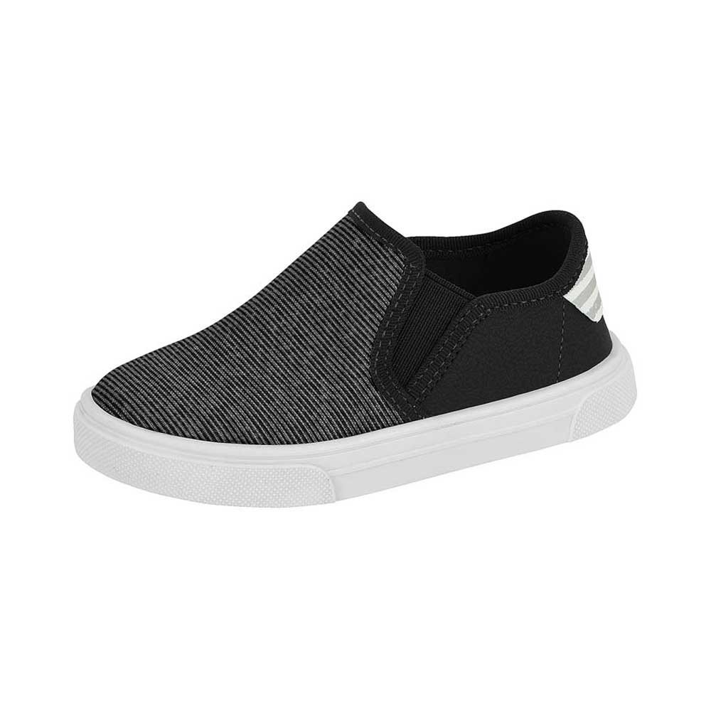 Tênis Infantil Baby Masculino Slip On Preto Molekinho 2133.173 Preto 2