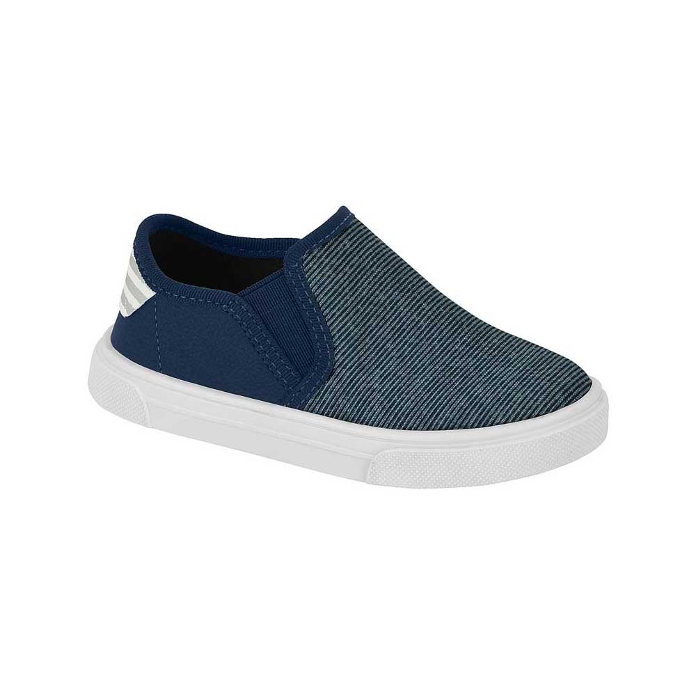 Tênis Infantil Baby Masculino Slip On Marinho Molekinho 2133.173 Azul 1