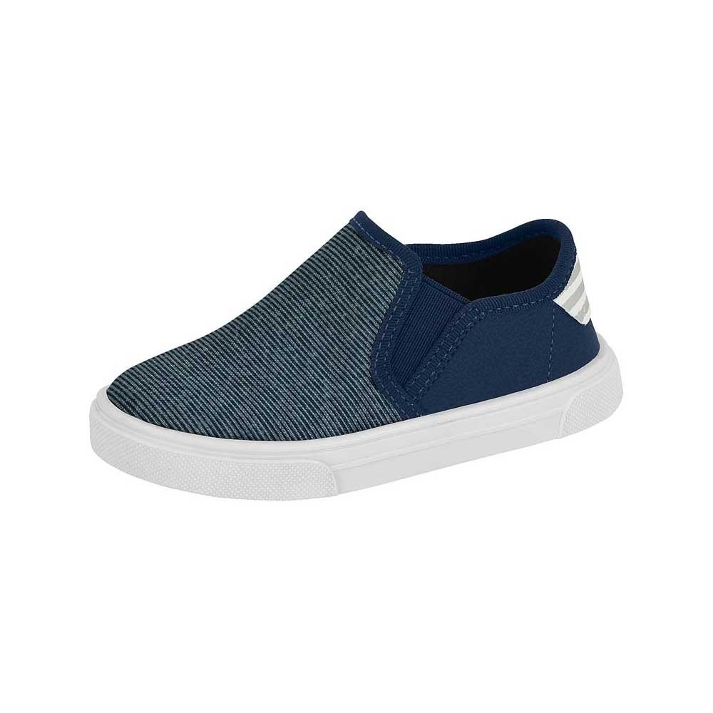 Tênis Infantil Baby Masculino Slip On Marinho Molekinho 2133.173 Azul 2