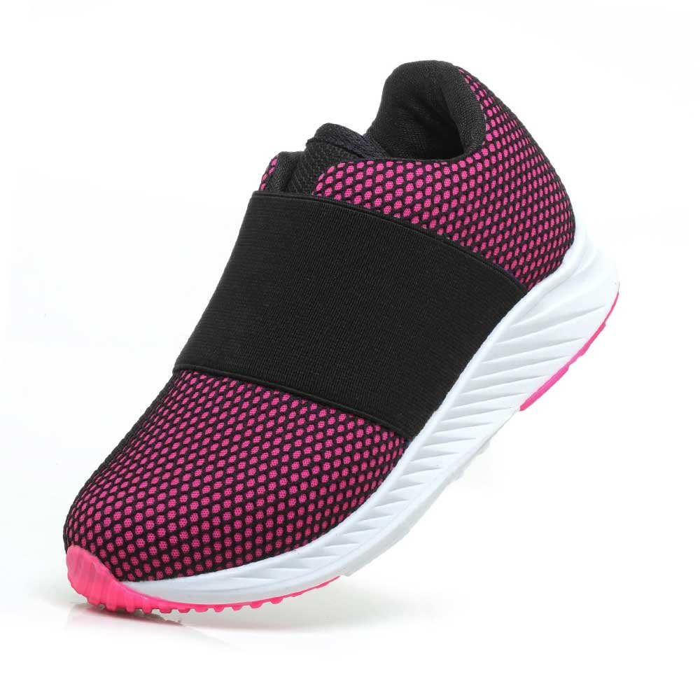 Tênis Infantil Calce Fácil Branco Preto Pink Zeuz 54CX-I Preto 2