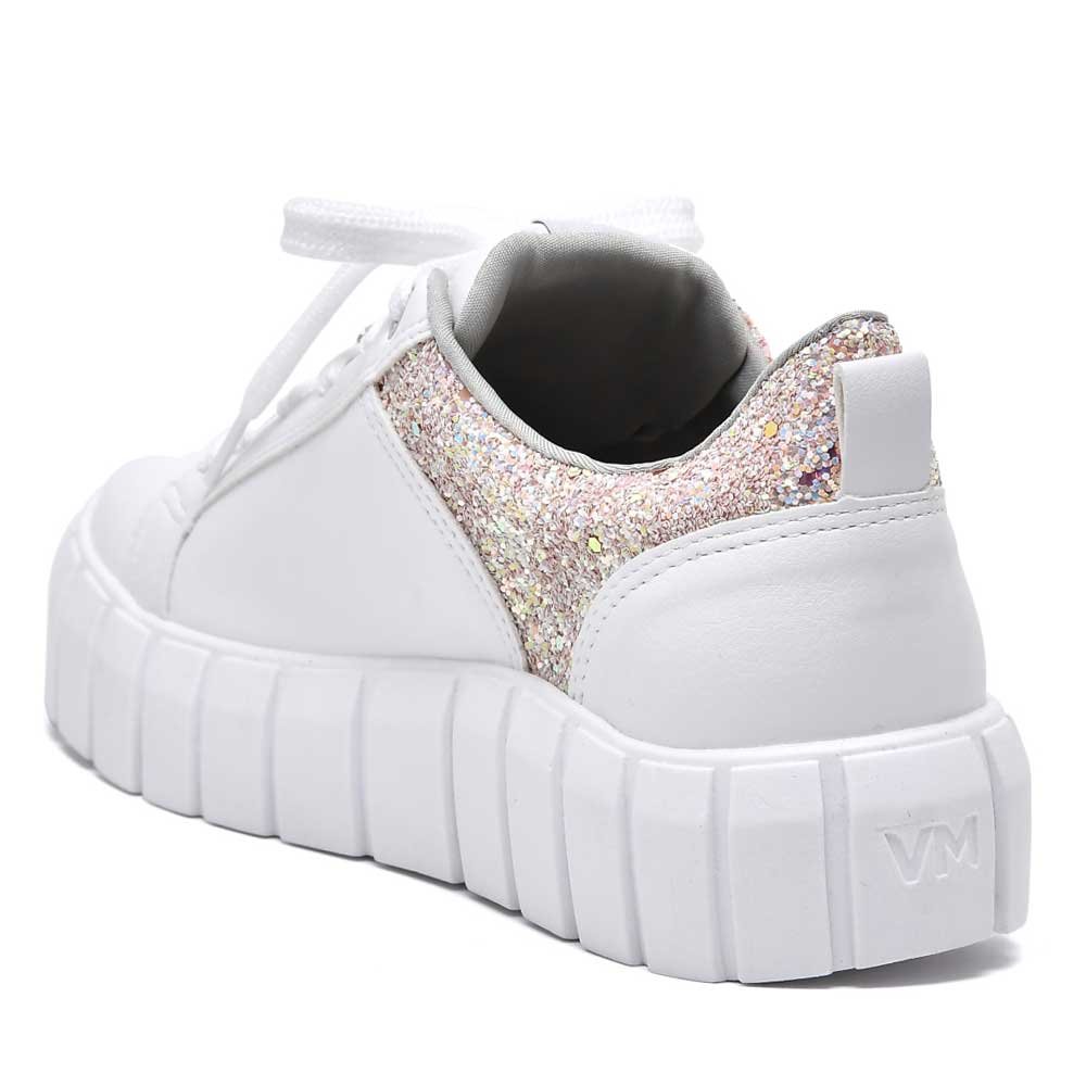 Tênis Casual Feminino Maxi Glitter Branco Quartzo Via Marte 23-10901-01 Branco 1
