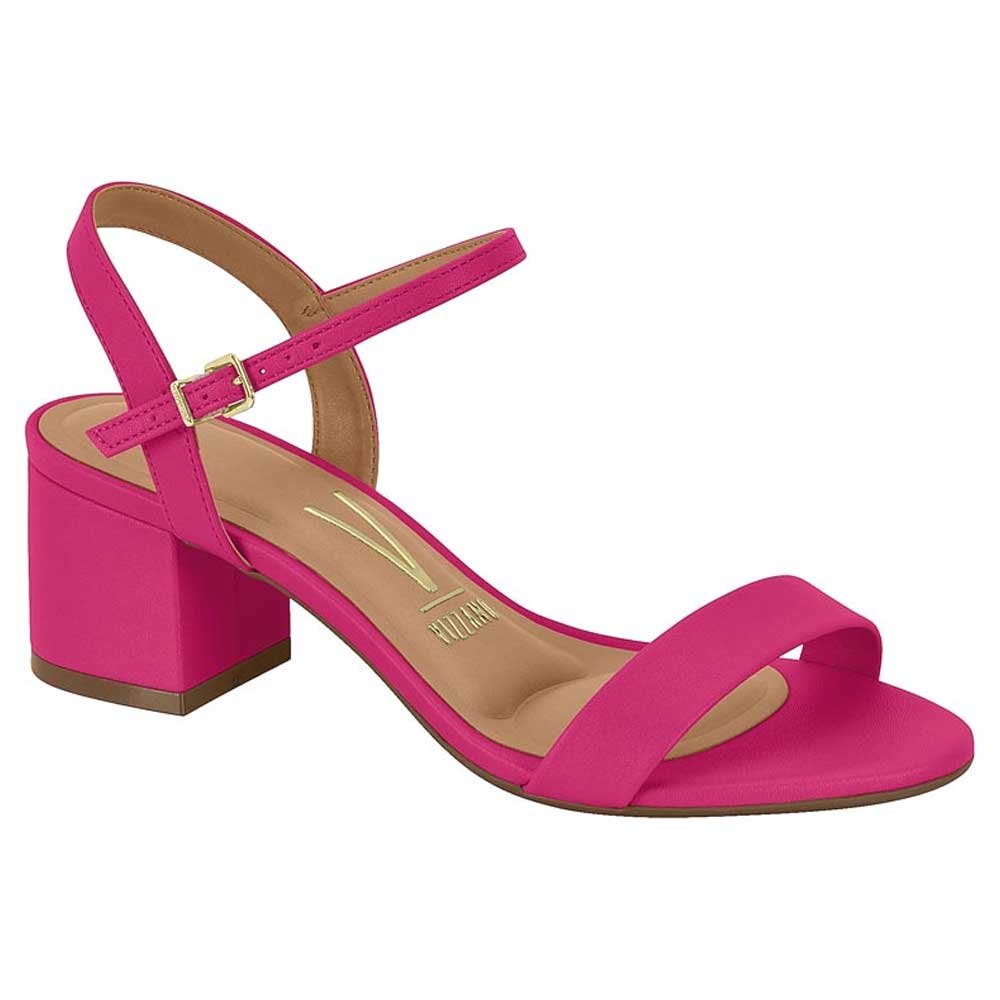 Sandália Feminina Salto Bloco Pelica Pink Vizzano 6291.900 Rosa 1