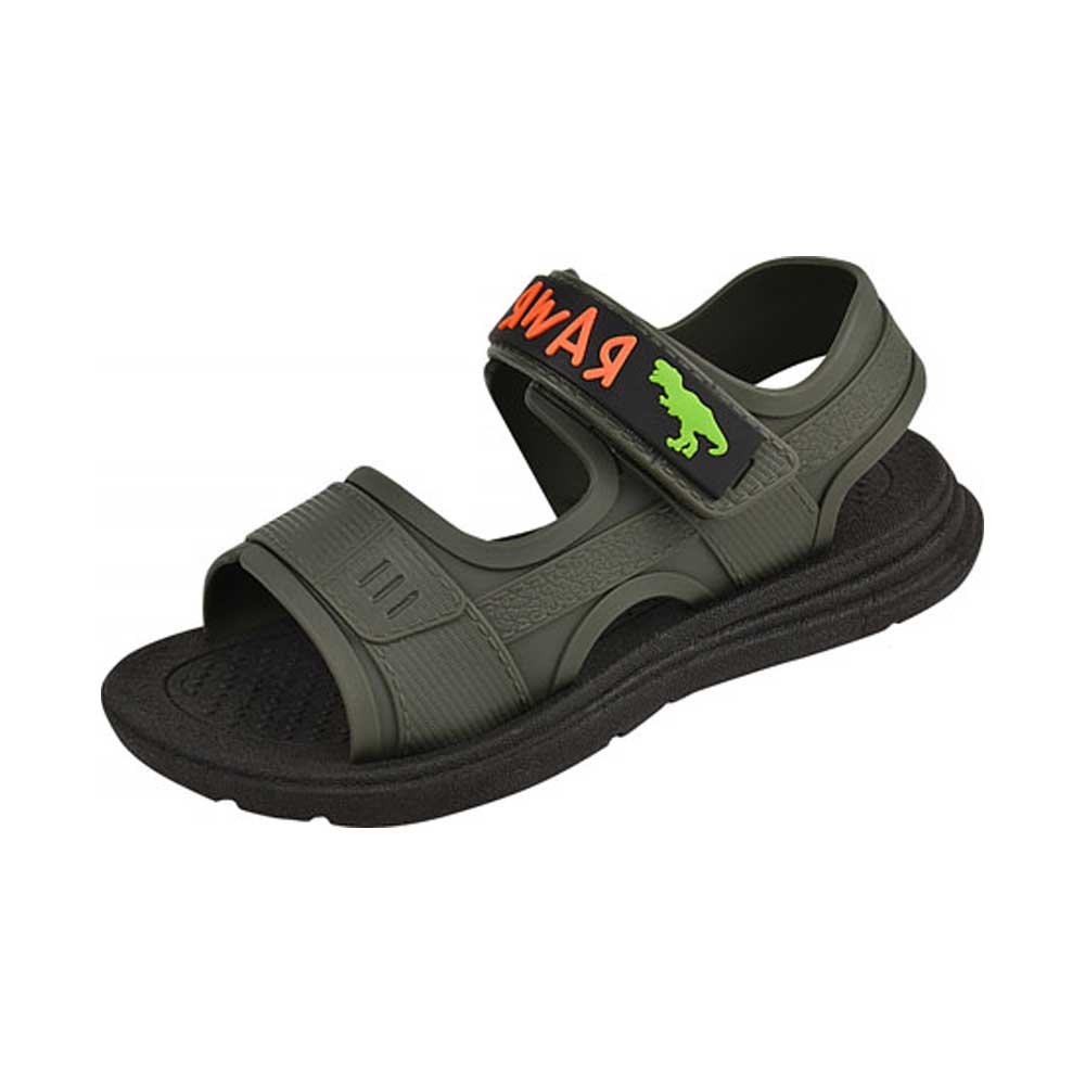 Sandália Papete Infantil Sport Verde Militar Preto Luelua 131002-927 Verde 2