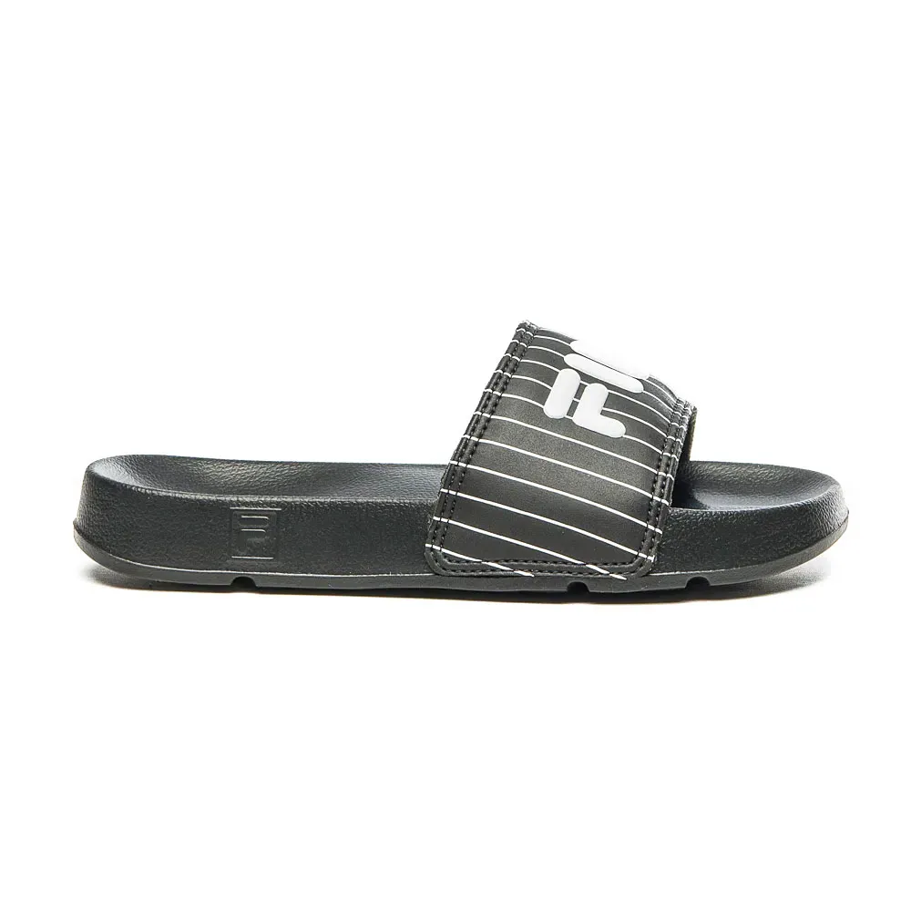 Chinelo Infantil Slide Drifter Preto Branco Fila 31K334X-001 Preto 1