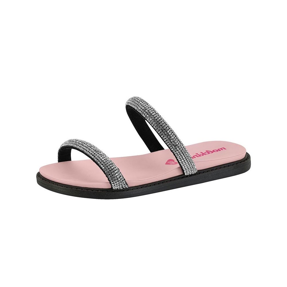 Chinelo Infantil Feminino Cristal Preto Molekinha 2312.255 Preto 2