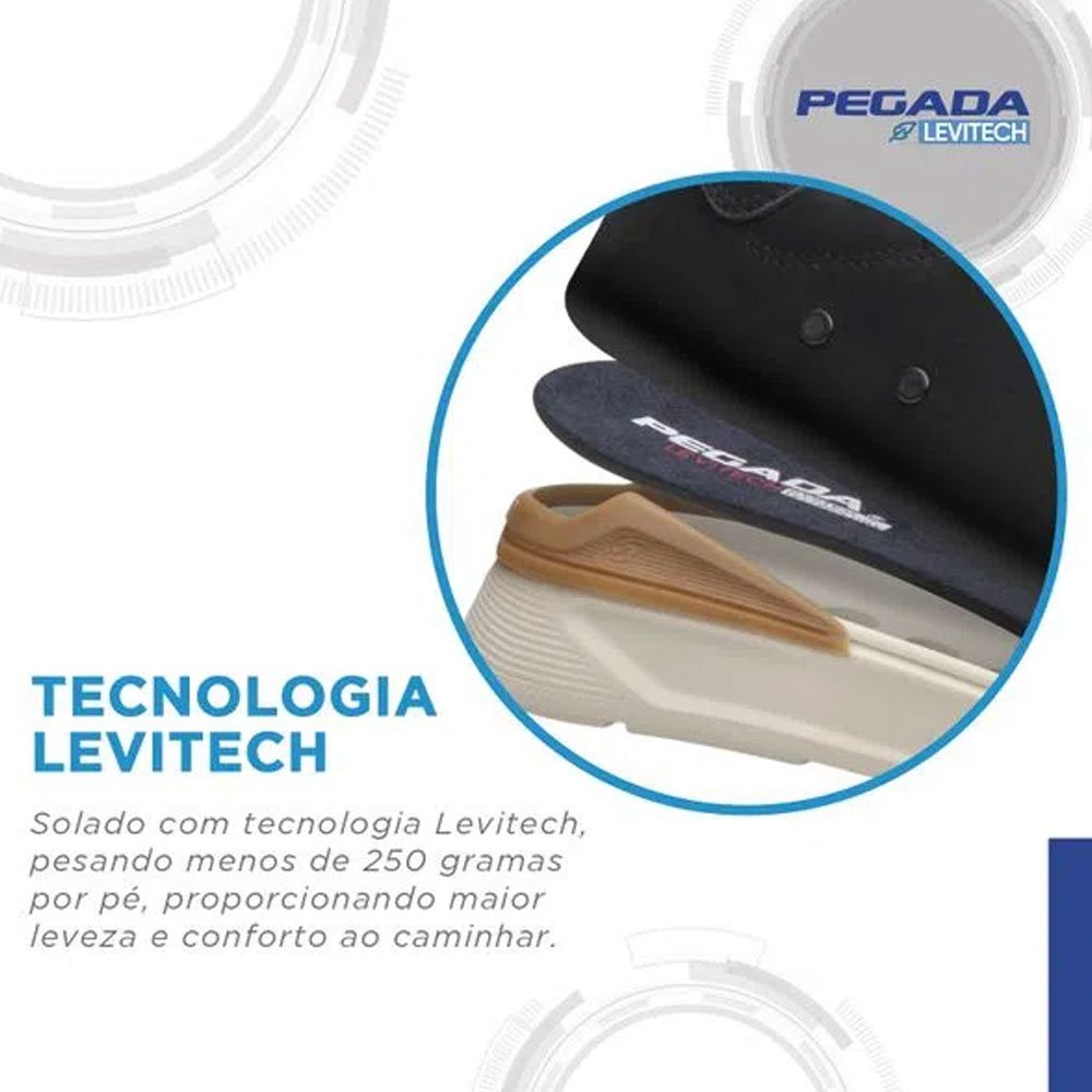Sapatênis Masculino Levi Couro Branco Pegada 110921-01 Marrom 4