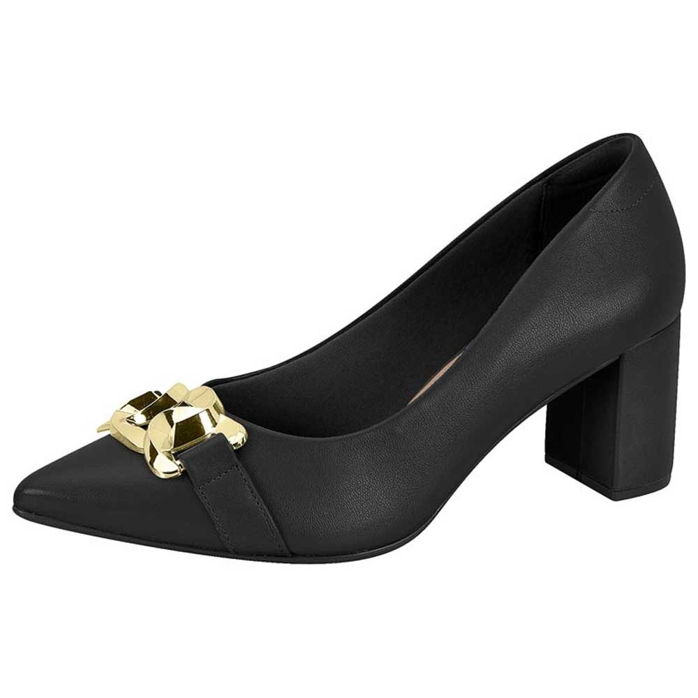 Scarpin Feminino Salto Grosso Napa Preto Beira Rio 4241.228 Preto 2