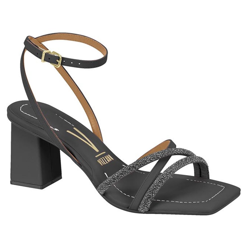 Sandália Feminina Preto Black Diamond Vizzano 6455.119 Preto 1